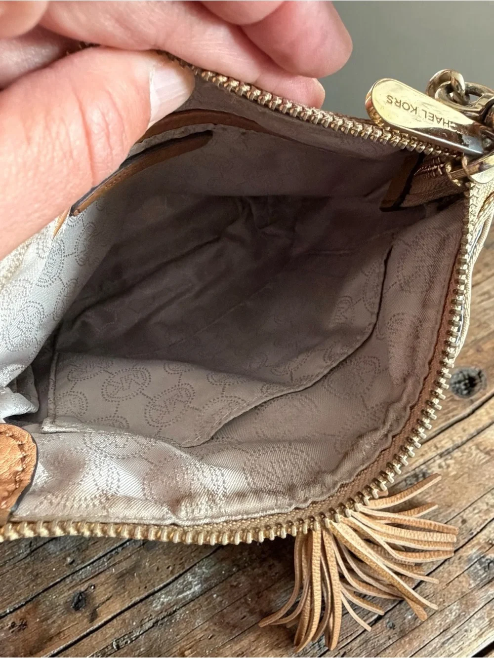 Michael Kors Camden Drawstring Bucket Crossbody Bag